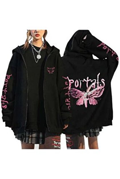 Rbgstore Stray Kids Siyah Fermuarlı Hırka-5XL-6XL - Fiyatı, Yorumları