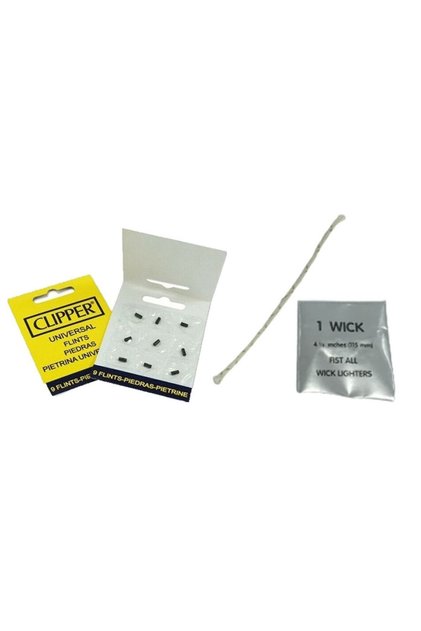 Benzinli Çakmak Ve Zippo Uyumlu Fitil - Çakmak Taşı 9'lu Set