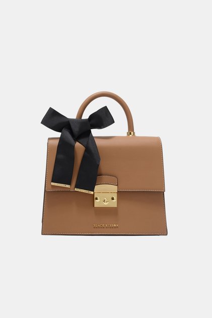 Women's Bag Queen Maxi Size Camel Lockable Women's Handbag