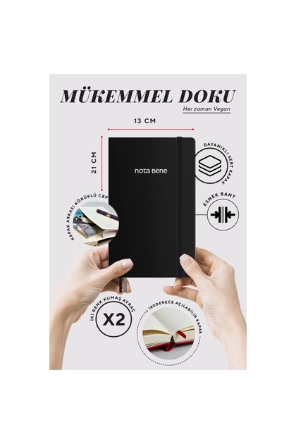 Victoria's Journals Note Bene 9219 Classıc Notebook Sert Kapak