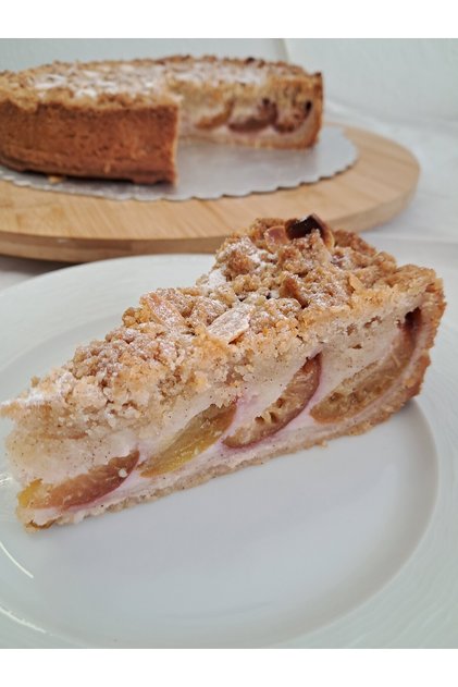 Alman Zwetschgenkuchen mit Streusel - 3 dilim