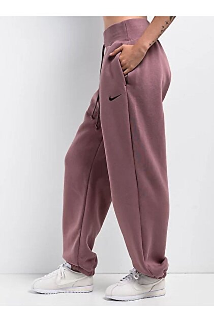 Nike Sportswear Phoenix Fleece Kadın eşofman alti- dumanlı leylak