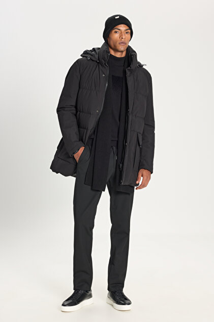 AC&Co / Altınyıldız Classics Erkek Siyah Standart Fit Normal Kesim