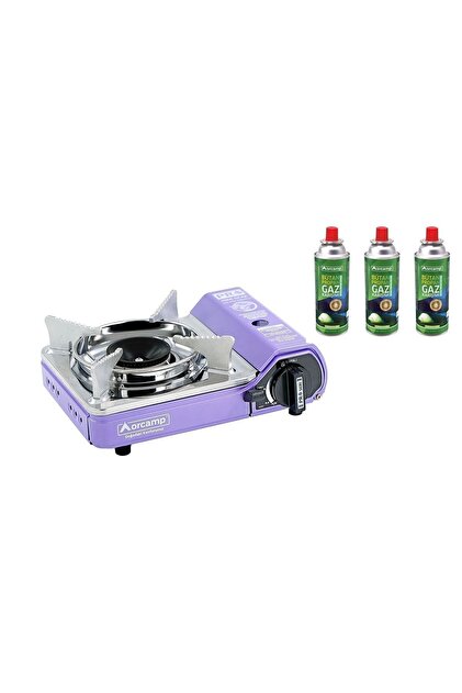 Orcamp Tekli Mini Portatif Ocak Plastik Çantalı 3 Adet 227 gram