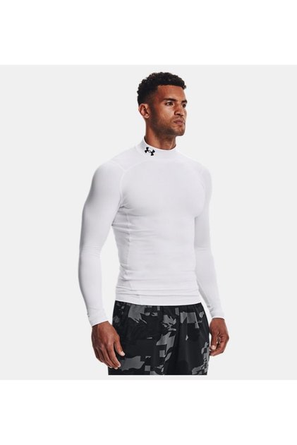 Erkek UA CG Armour Comp Mock Uzun Kollu Tişört 1366072-100