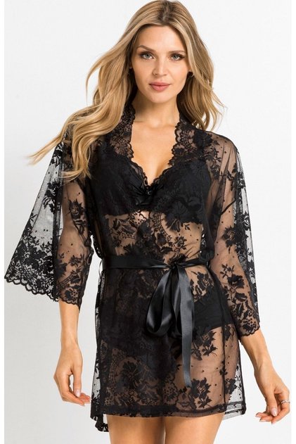 Cămașă de noapte elegantă din dantelă din satin
