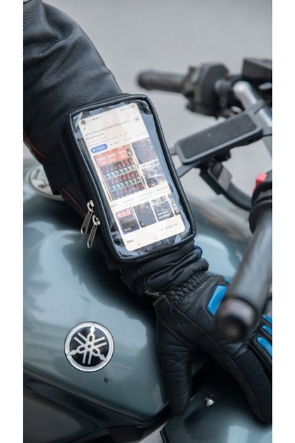 Motorcycle Arm Mounted Phone Holder with Bag
