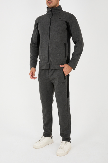 Men's Mock Neck Straight Leg Tracksuit Set