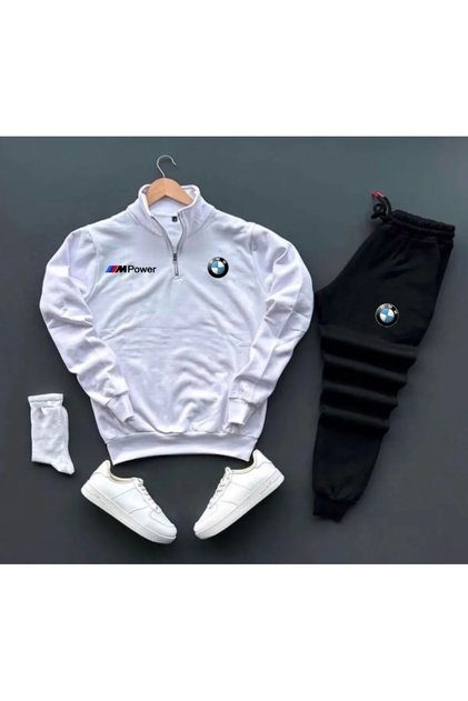 Eşofman Takımı Bmw Mpower Baskılı Unisex Eşofman Takımı 2'li set combin