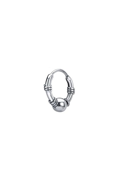 Round Ring Plain Piercing Vintage Gothic 316L Steel Earrings