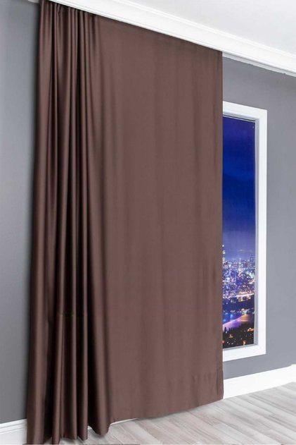 Brown, Blackout, Sunshade, Sunproof, No Ironing Required, First Quality, Light Blocking, Lightproof