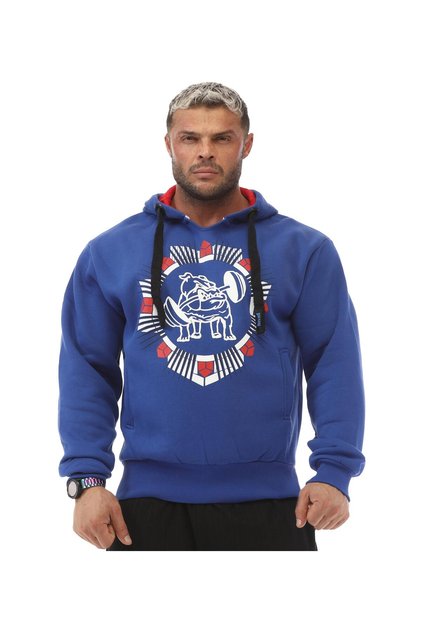 Hooded Blue Winter Sweater 4698