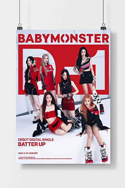 Luna Marissa BabyMonster-Müzik-Grubu Poster Çerçevesiz Duvar