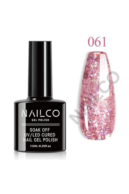 Uv Led Kalıcı Oje 7.5 ml (Açık Simli Pembe) M859 NC061