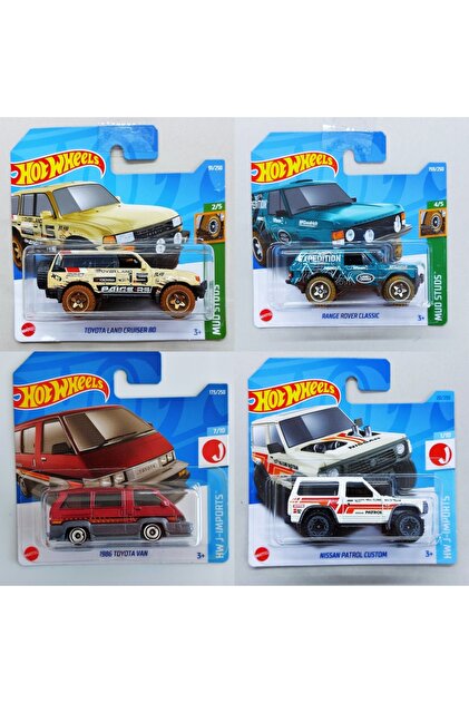 HOT WHEELS 4'lü Arazi Off Road Model Araba Seti ( Toyota Land