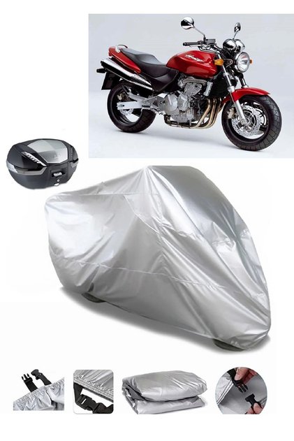 هوندا CB 600 F Hornet حقيبة خلفية متوافقة مع غطاء دراجة نارية مقاوم للماء