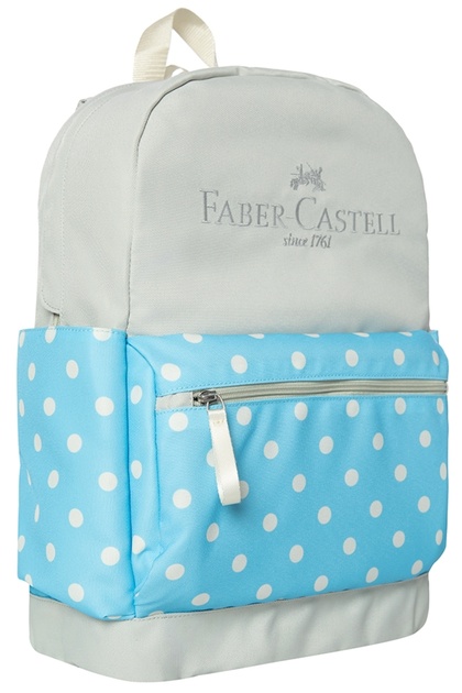 Faber-Castell Polly Backpack, Polka Dot, Blue