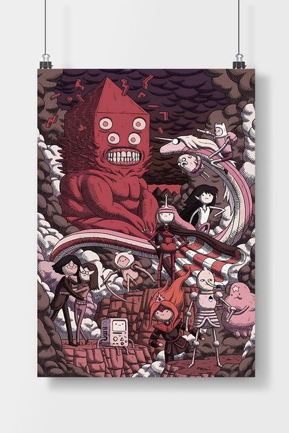 Luna Marissa Adventure Time Dizi (2) Poster Çerçevesiz Duvar