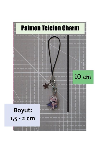 Genshin Paimon Small Cute Acrylic Mini Charm - Phone Accessory Anime Ornament