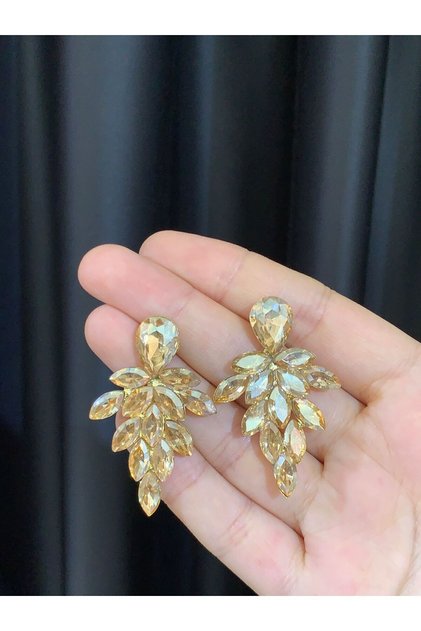 TAŞLI GELİN DÜĞÜN KINA NİŞAN NİKAH BALO KÜPESİ