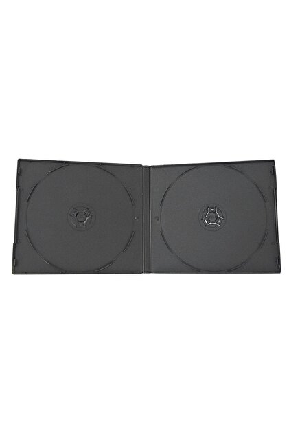 MYSTOKMODA Mybek boş cd dvd kutusu 2 bölmeli siyah 5'li paket