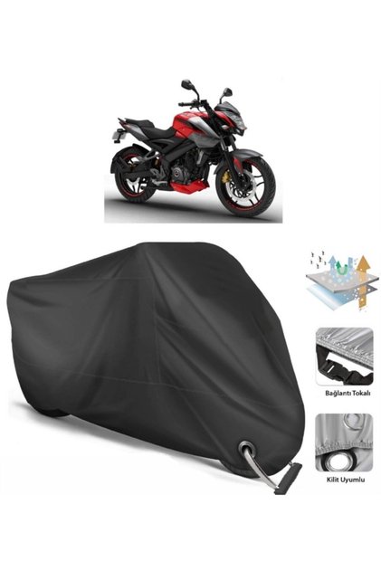 Bajaj Pulsar Ns 200 Abs Motor Brandası Arka Çanta Uyumlu (bağlantı, Kilit Uyumlu)-siyah