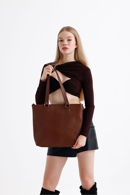 Large Genuine Leather Shoulder Bag