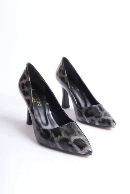 Women's Stiletto Pointed Toe Thin Heeled Shoes Nicoleta Black