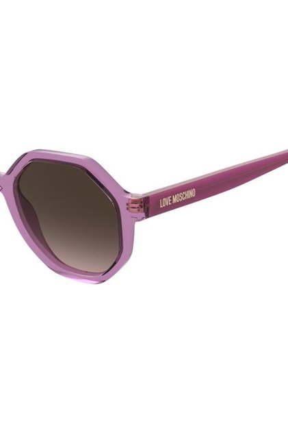 Love Moschino MOL076/S Pink Geometric Sunglasses Moschino Love MOL076/S 0MU1HA 52mm Geometric Sunglasses  main image 3