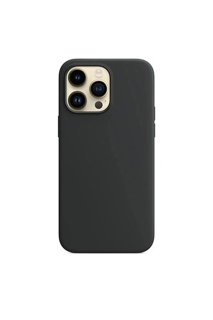 Apple iPhone 13 Pro Max Compatible Velvet Launch Silicone Case Cover Black