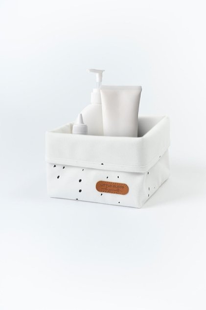 Organizer Basket Baby Cosmos White Organic Cotton 15X17 cm