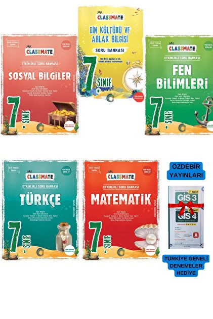 Okyanus Yayınları 2025 YENİ Dönem 7.Sınıf Matematik-Türkçe-Fen-Din