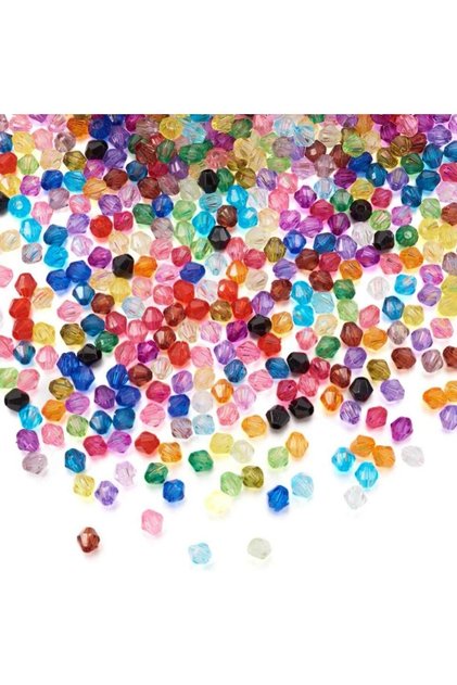 50 GRAM ŞEFFAF KRİSTAL RENKLİ TAKI BONCUĞU