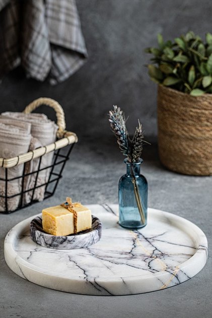 Marble Tray 28 Cm.