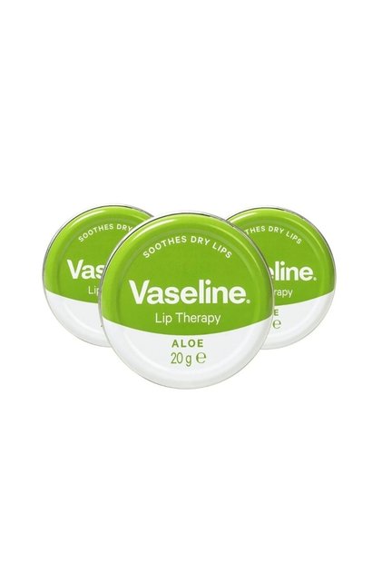 3 Pieces Lip Therapy Aloe Vera Softening / Moisturizing Lip Cream 20 Gr X3