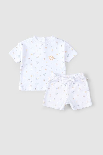 Organic Cotton Baby Shorts Set Picnic