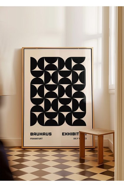 Bauhaus Poster - Duvar Dekorasyonu - Tablo Ölçülerinde Çerçevesiz Poster