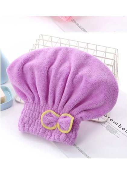 Saç Kurutma Bonesi Kafa Havlusu Duş Bonesi Islak Saç Kurulama Bonesi Mikrofiber Tüm Saçlara Uyumlu