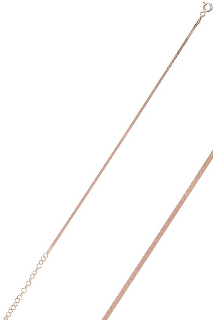 Gümüş Rose 1,4 Mm Kalınlığında Italyan Yassı Bileklik Sgtl10096rose