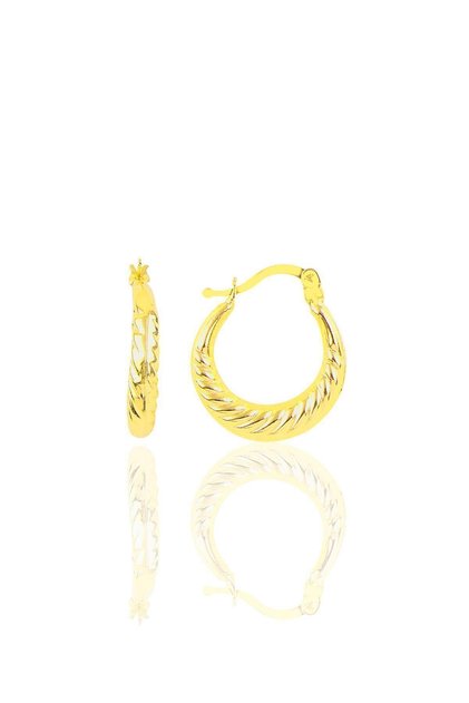Gümüş Burgu Şarnel Küpe Sgtl10343gold