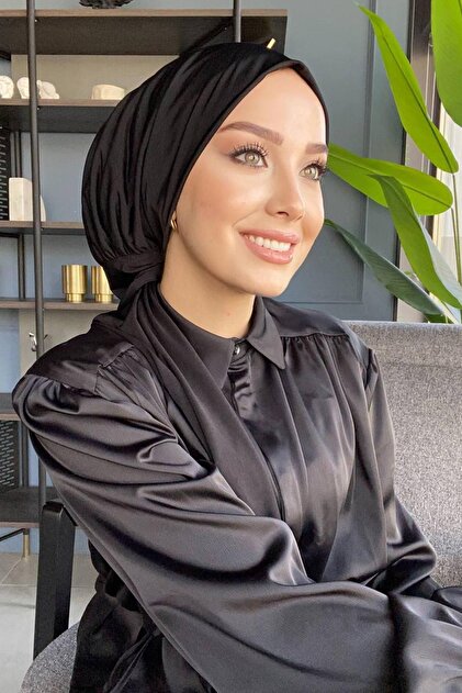 SAYRA Shawl Siyah Ithal Kumaş Çıtçıtlı Şal Syr002 - Fiyatı, Yorumları