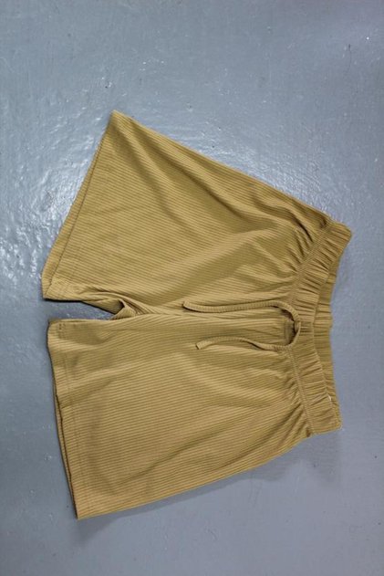 FLEUR WAIST ELASTIC SUS LACE WITH POUCH TRIL TRIL COMBED COTTON SHORTS