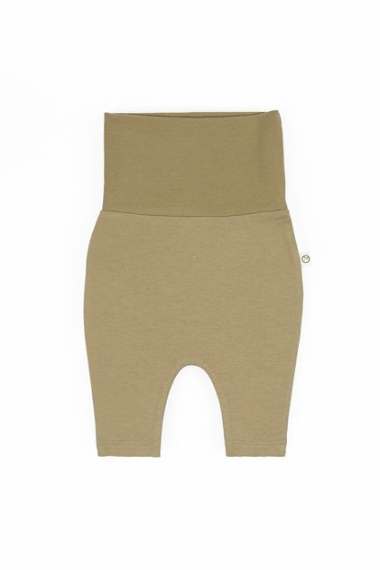 High Waist Trousers Baby Khaki Organic Cotton