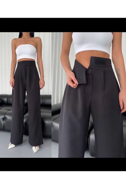 Neva Black Velcro Palazzo