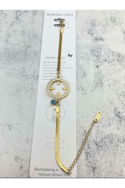 Steel Gold Fourth Quarter Attachable Italian Bracelet