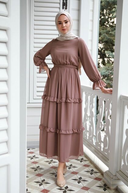 Women's Monica Mink Chiffon Dress