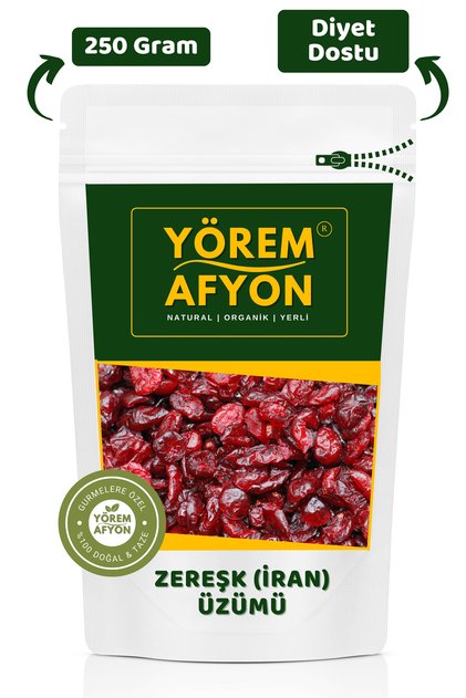 Osmanlı Saray Mutfaklarının Yakut Kırmızı Hakiki Zereşk Üzümü {İran Üzümü, Karamuk, Berberin} | 250G