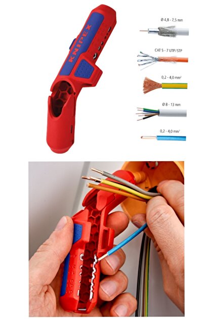 Kablo Sıyırma Pensesi Kablo Sıyırıcı Alet Kablo Soyma Aparatı Pensesi Knipex Joker