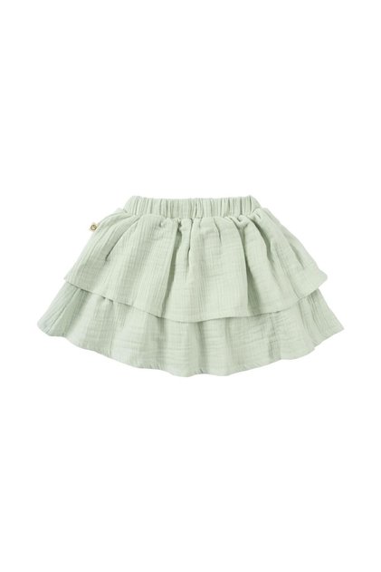 Muslin Layered Children's Skirt Green Organic Cotton