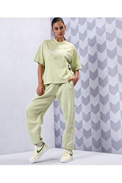 nike metallic swoosh neutral joggers